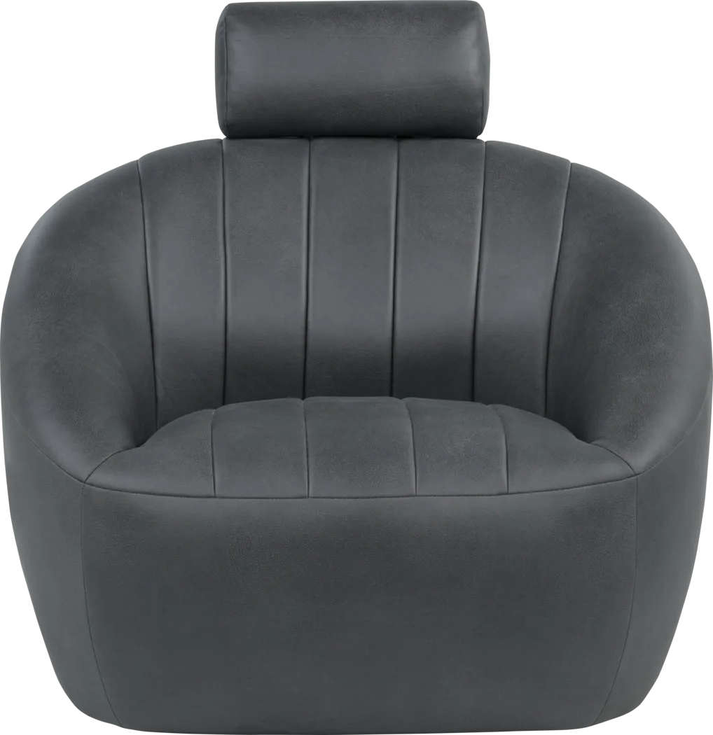 Kids Cloud9 Charcoal Swivel Chair - Thumbnail - Image 2