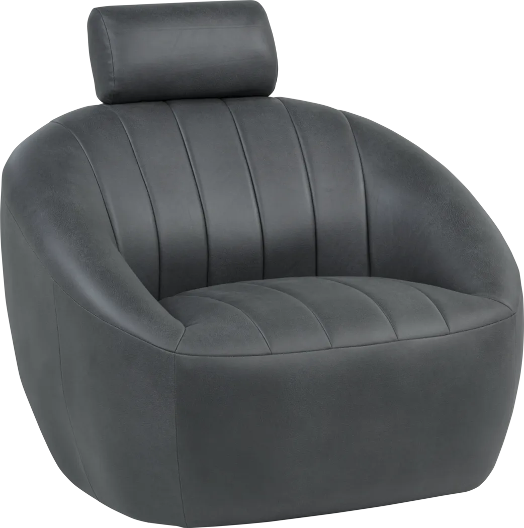 Kids Cloud9 Charcoal Swivel Chair - Thumbnail - Image 1