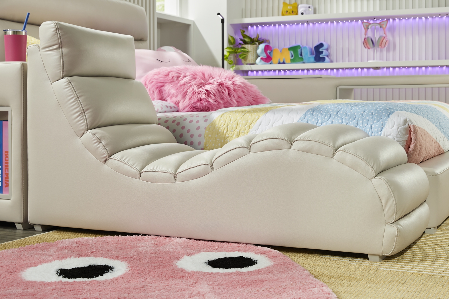 Kids Cloud9 Cream Lounger - Thumbnail - Image 3