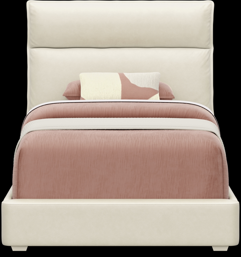 Kids Cloud9 Cream Twin Upholstered Bed - Thumbnail - Image 3