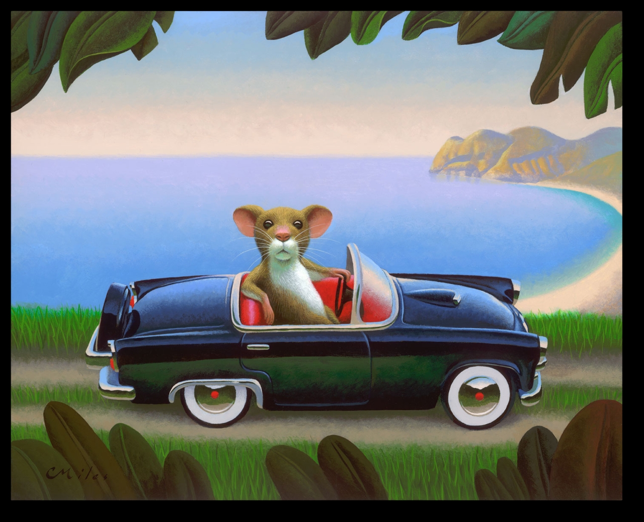 Kids Coast Drive Blue Artwork - Thumbnail - Image 1