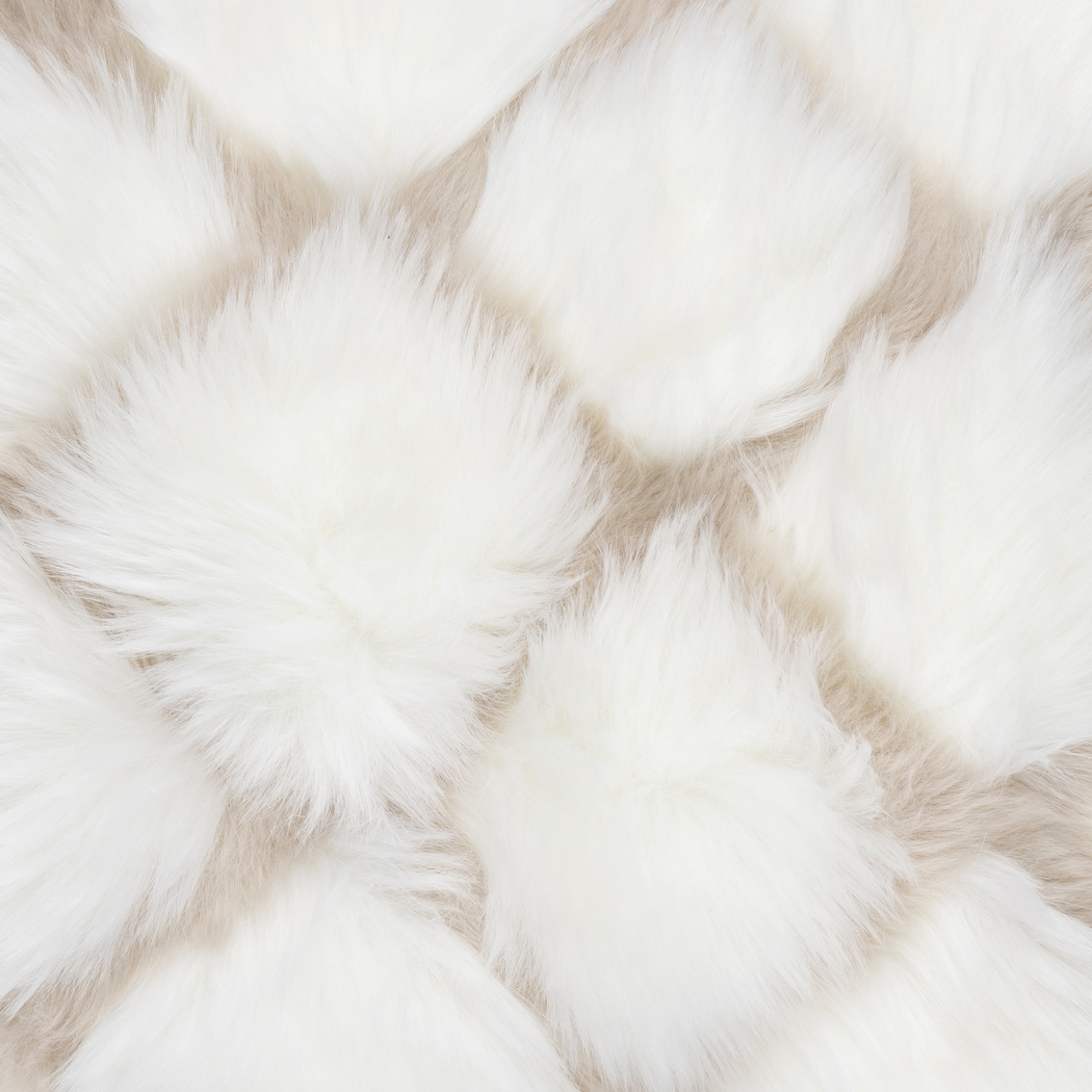 Kids Cobble Fluff Cream Accent Pillow - Thumbnail - Image 4