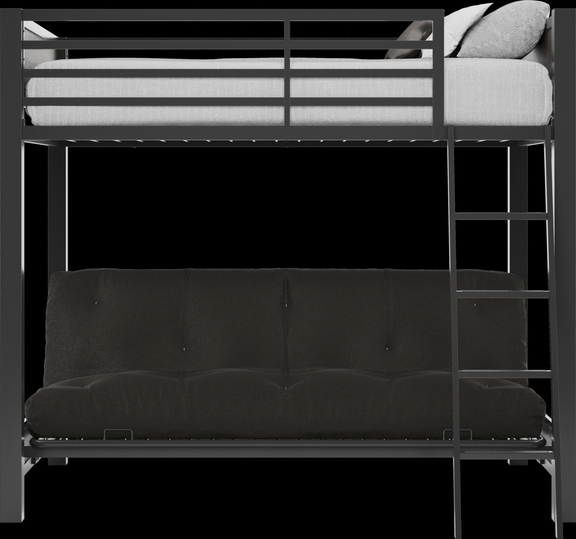 Kids Colefax Avenue Dark Gray Full/Futon Bunk Bed - Thumbnail - Image 3