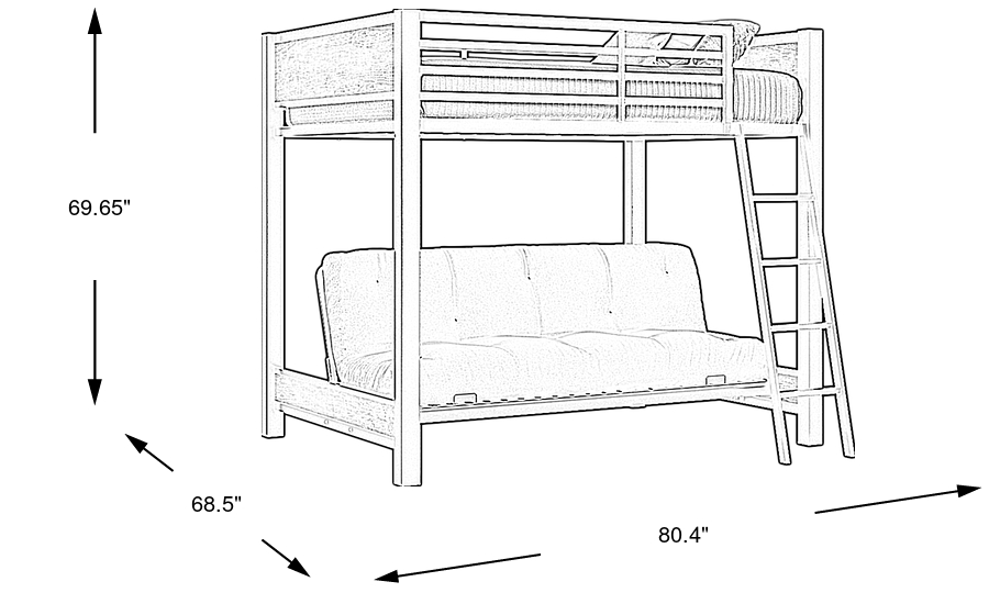 Dimension Image. Please refer to the Dimension Tab on this page for dimension details.
