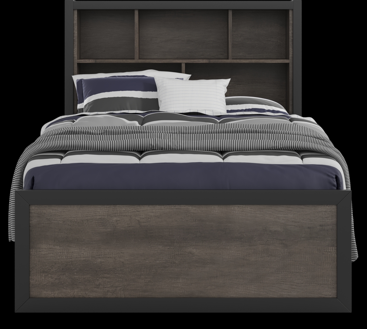 Kids Colefax Avenue Dark Gray Full Bookcase Bedroom - Thumbnail - Image 3