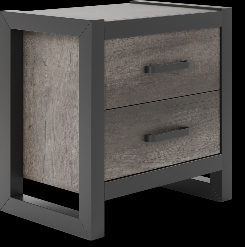 Kids Colefax Avenue Dark Gray Nightstand - Thumbnail - Image 2