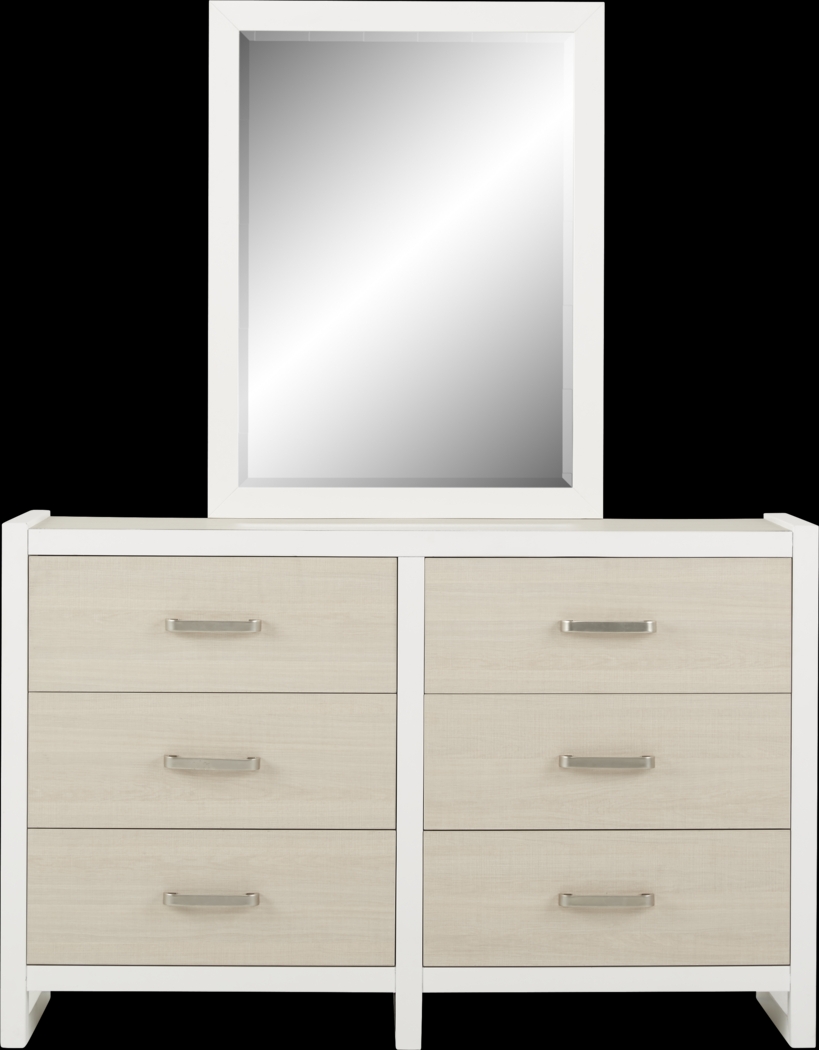 Kids Colefax Avenue White Dresser & Mirror Set - Thumbnail - Image 1