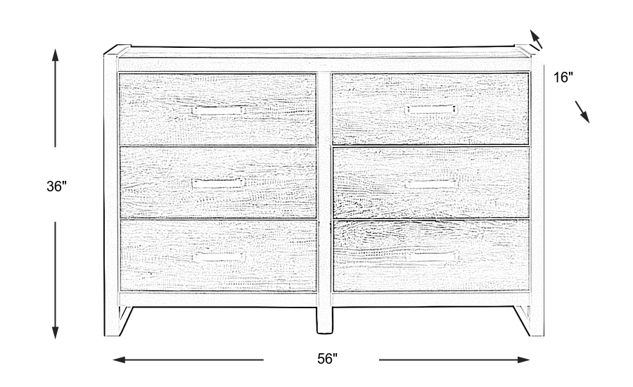 Dimension Image. Please refer to the Dimension Tab on this page for dimension details.