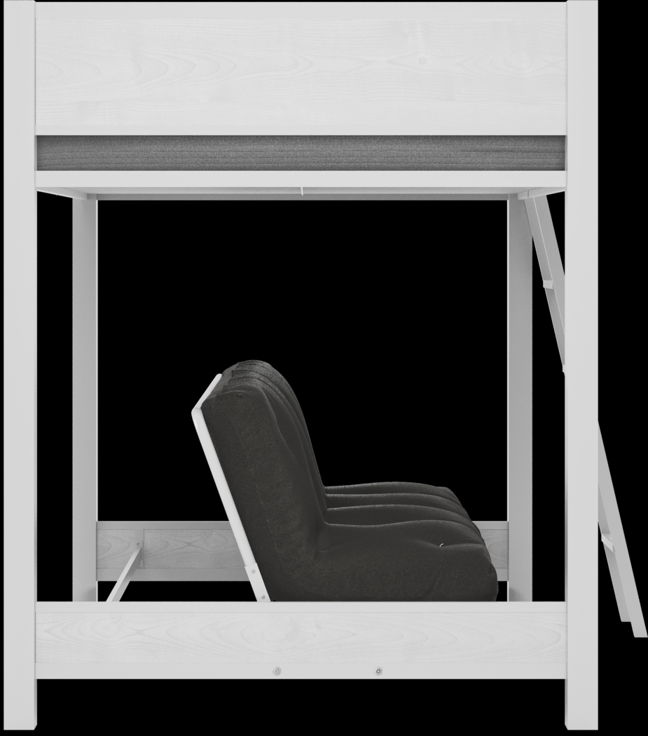 Kids Colefax Avenue White Full/Futon Bunk Bed - Thumbnail - Image 4