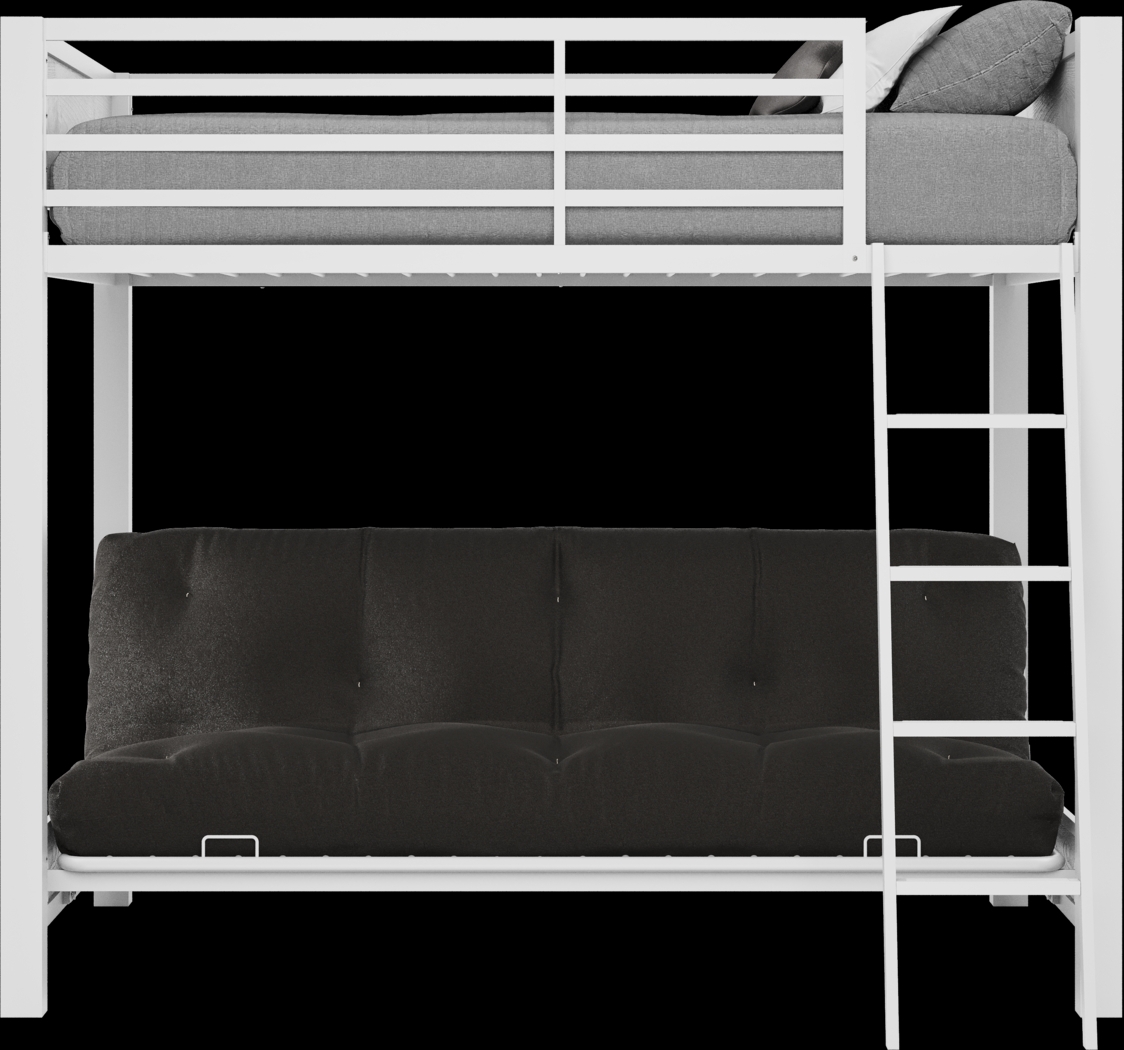 Kids Colefax Avenue White Full/Futon Bunk Bed - Thumbnail - Image 3