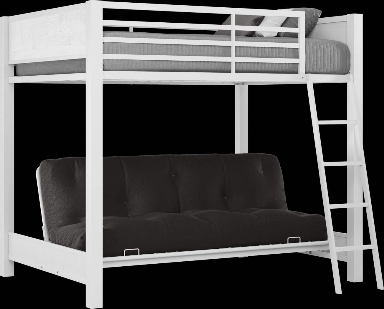 Kids Colefax Avenue White Full/Futon Bunk Bed - Thumbnail - Image 1