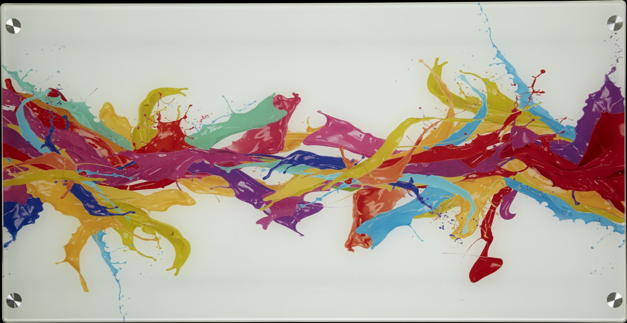 Kids Color Splash White Graphic Desk - Thumbnail - Image 2