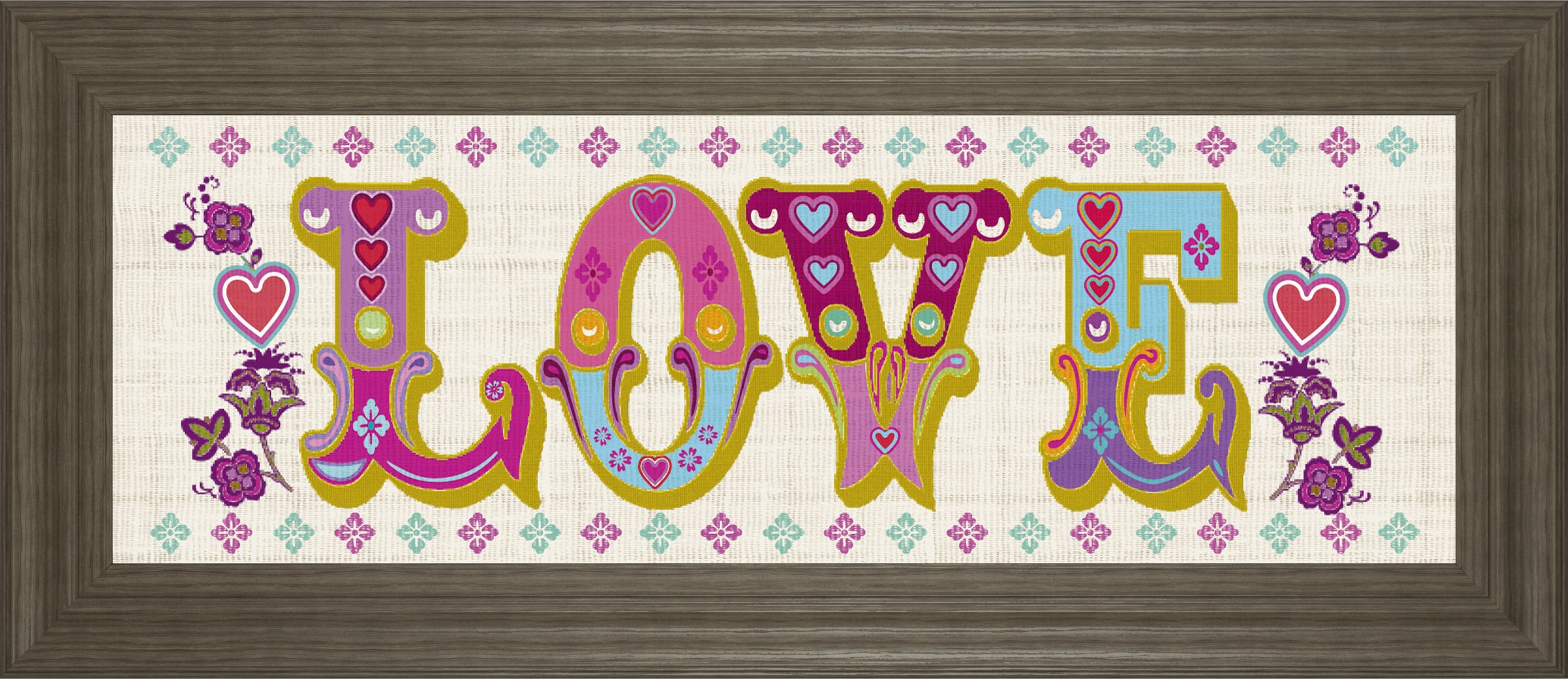 Kids Colorful Love Pink Artwork - Thumbnail - Image 2