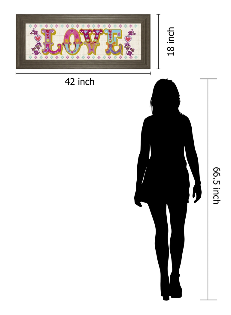 Kids Colorful Love Pink Artwork - Thumbnail - Image 4