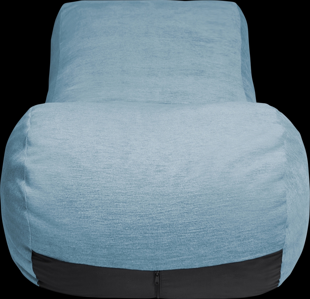 Kids Comfy Lush Blue Bean Bag Chair - Thumbnail - Image 2