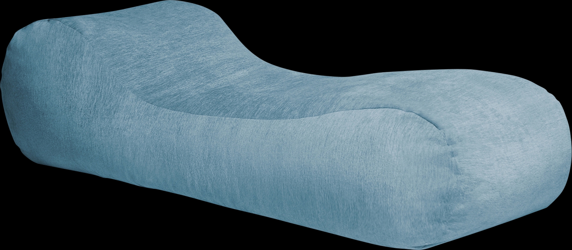 Kids Comfy Lush Blue Bean Bag Chair - Thumbnail - Image 1