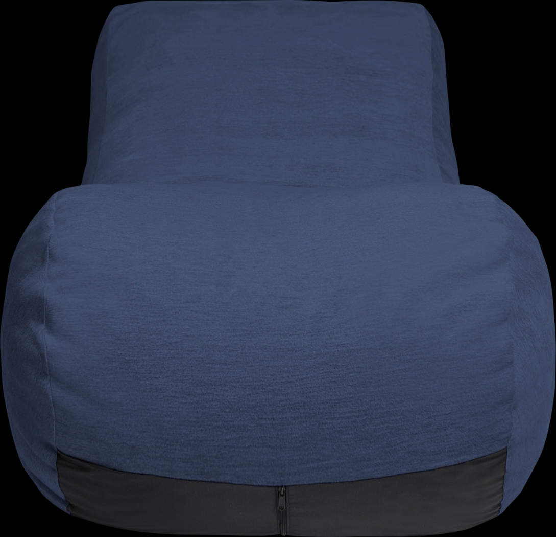 Kids Comfy Lush Navy Bean Bag Chair - Thumbnail - Image 2