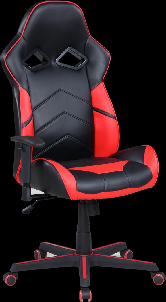 Kids Connick Black/Red Gaming Desk Chair - Thumbnail - Image 1