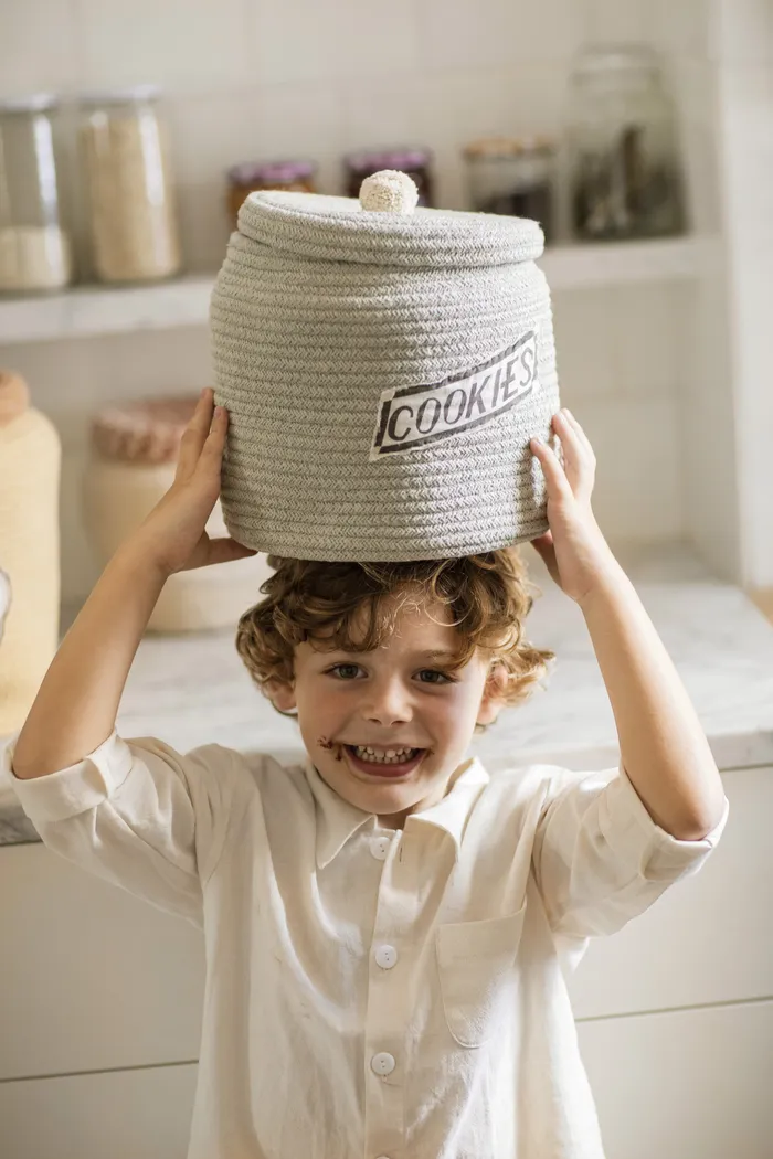 Kids Cookie Jar Blue/Sage Basket - Thumbnail - Image 3