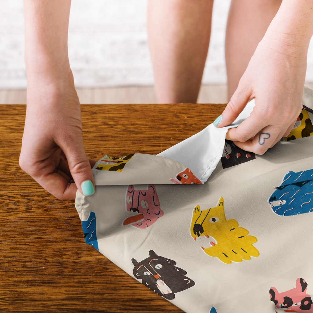 Kids Cool Tigers Cream Tapestry - Thumbnail - Image 2