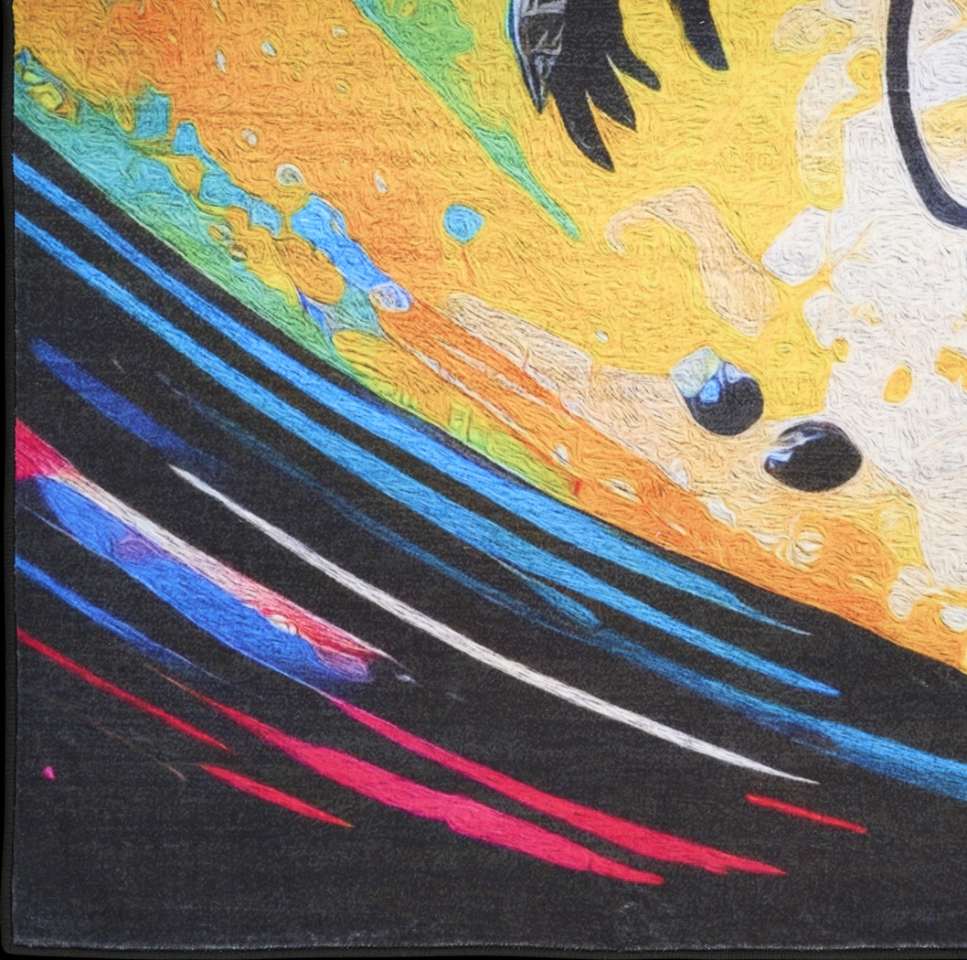 Kids Cosmo Playground Black 3'5 x 5' Rug - Thumbnail - Image 4