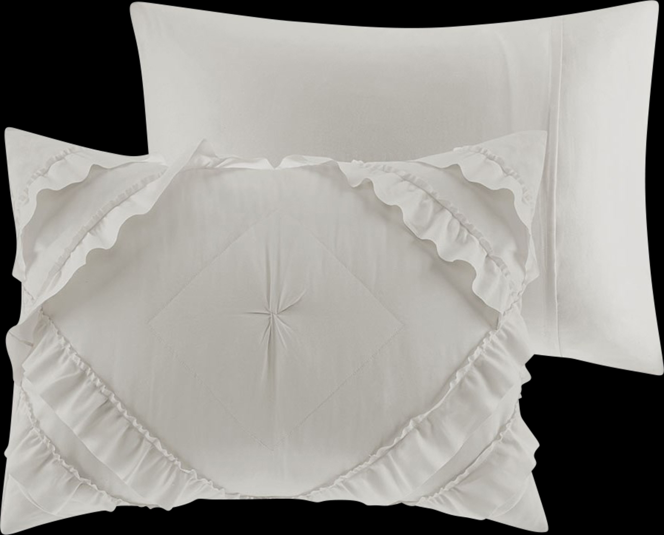 Kids Cottage Chic Gray 3 Pc Full/Queen Coverlet Set - Thumbnail - Image 2