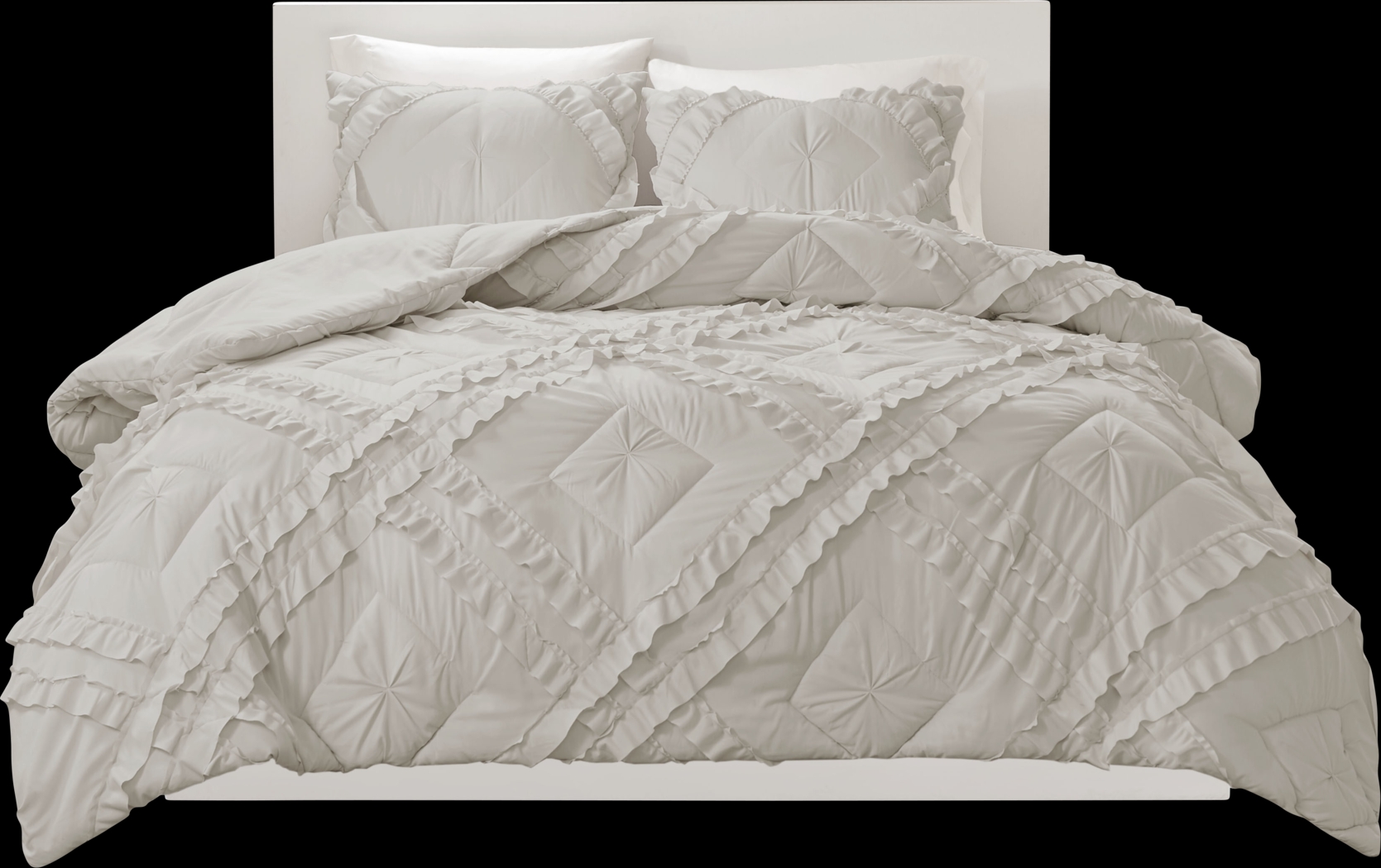 Kids Cottage Chic Gray 3 Pc Full/Queen Coverlet Set - Thumbnail - Image 8