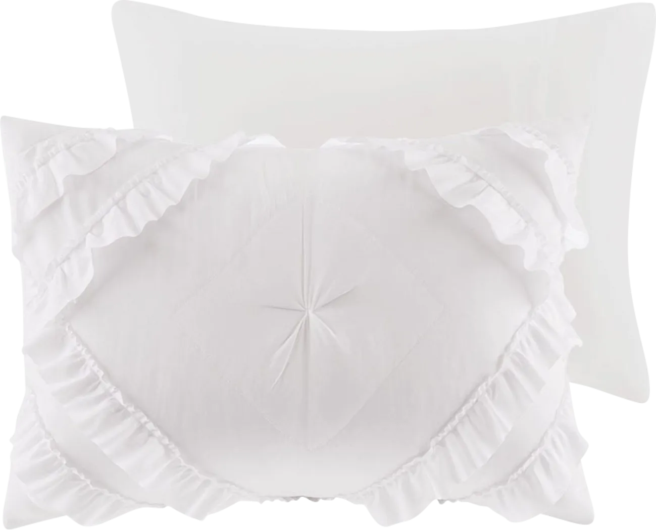 Kids Cottage Chic White 2 Pc Twin XL Coverlet Set - Thumbnail - Image 2