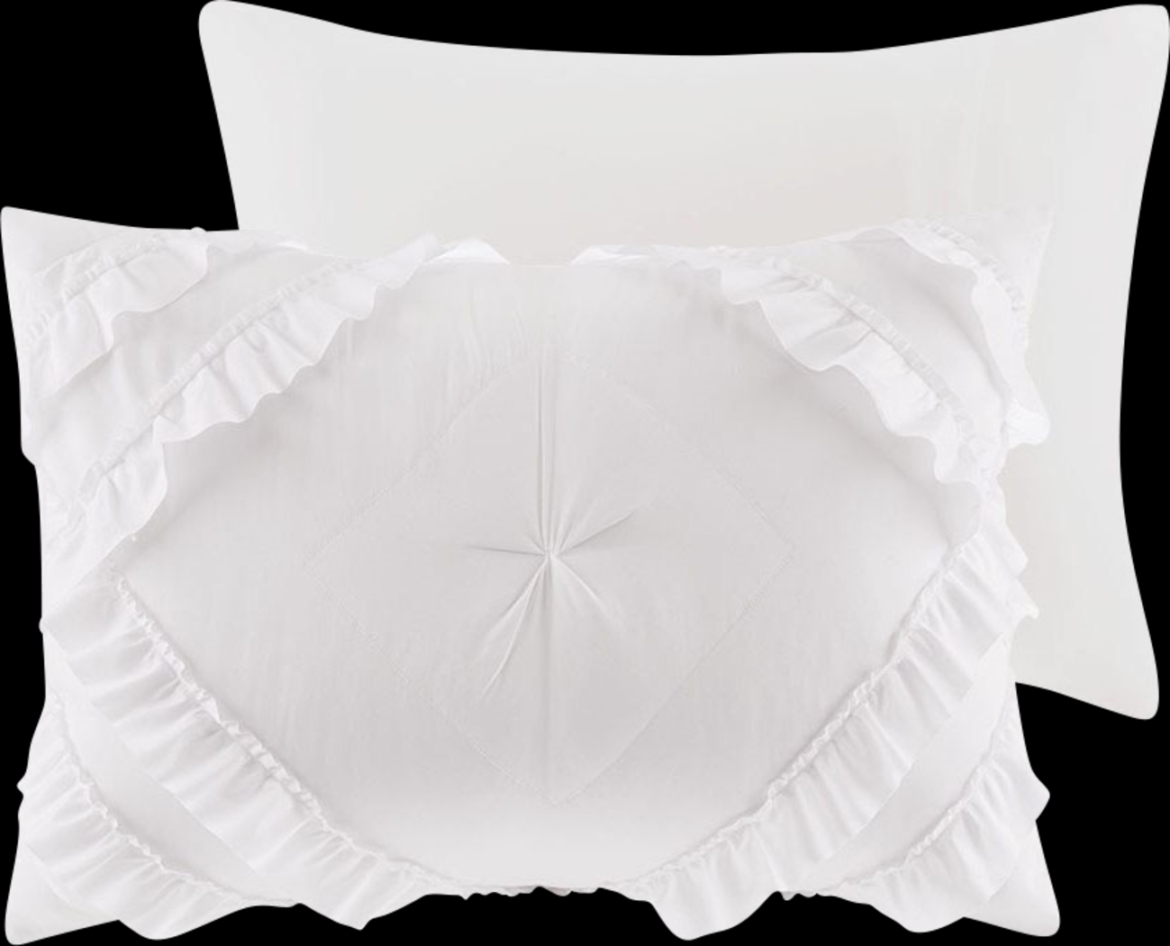 Kids Cottage Chic White 3 Pc Full/Queen Coverlet Set - Thumbnail - Image 2