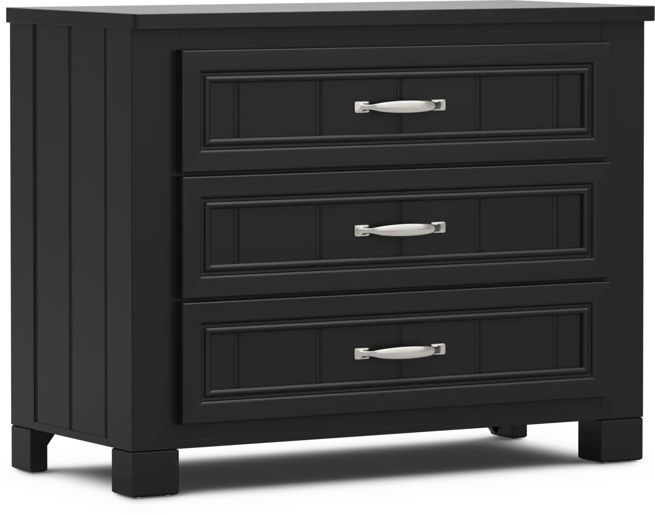 Kids Cottage Colors 2.0 Black 3-Drawer Chest - Thumbnail - Image 2
