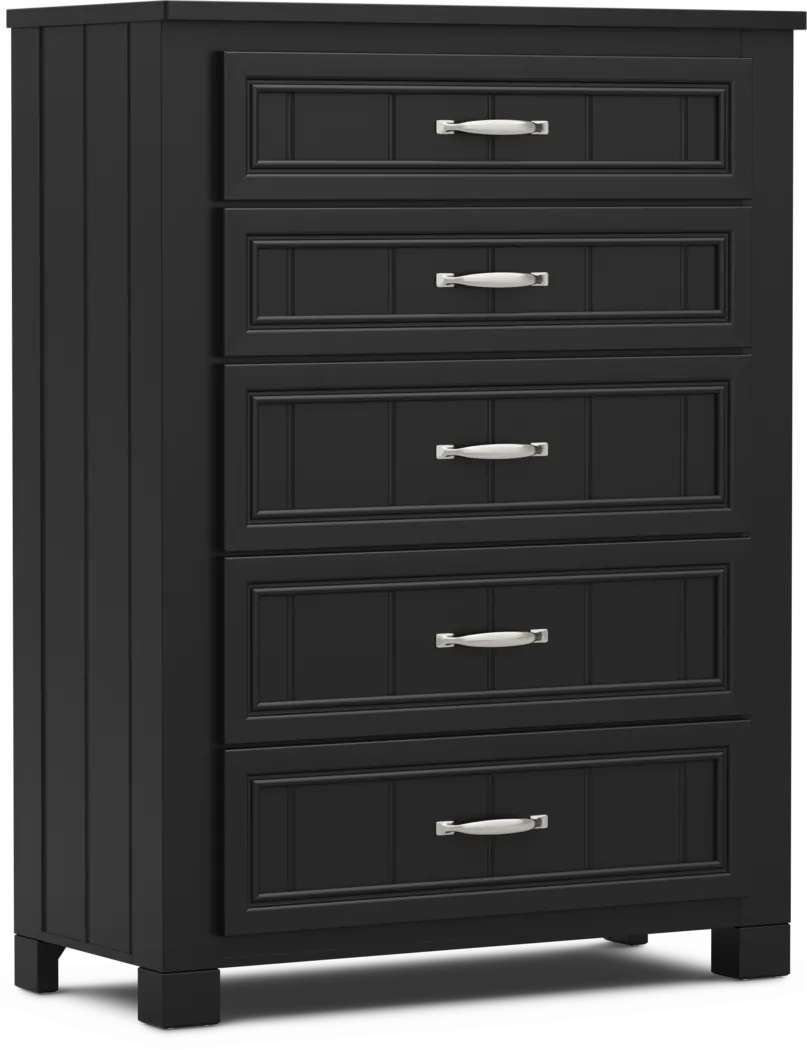Kids Cottage Colors 2.0 Black 5-Drawer Chest - Thumbnail - Image 2