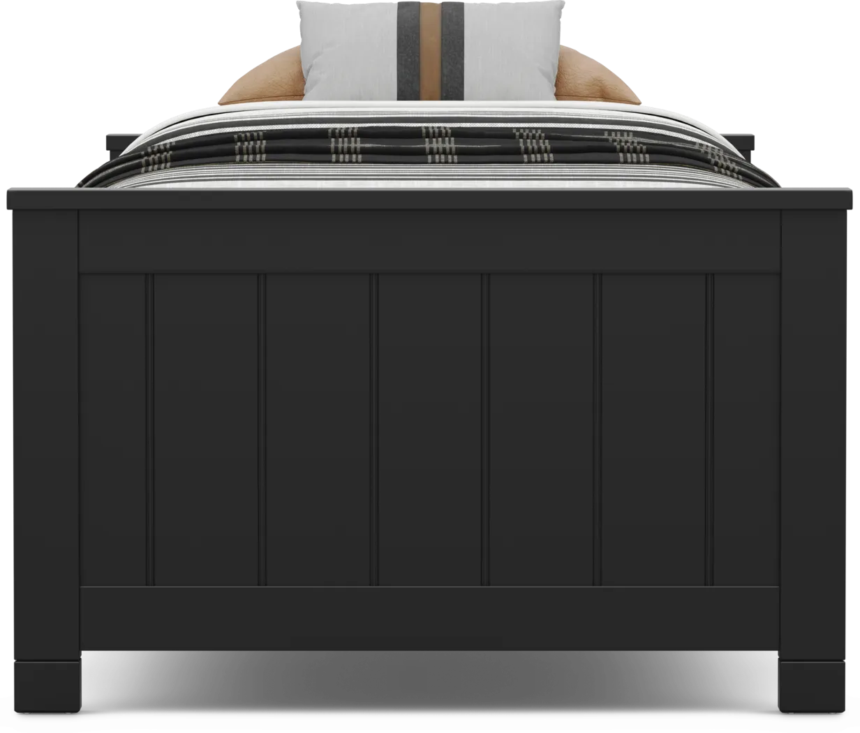 Kids Cottage Colors 2.0 Black Twin Low Profile Bed - Thumbnail - Image 2