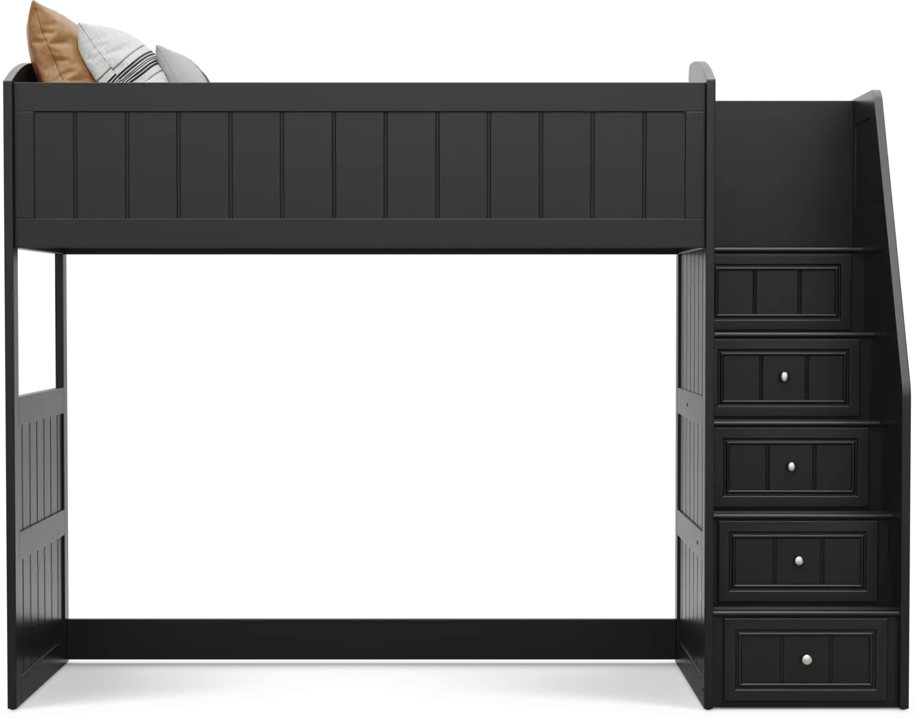 Kids Cottage Colors 2.0 Black Twin Step Loft - Thumbnail - Image 2
