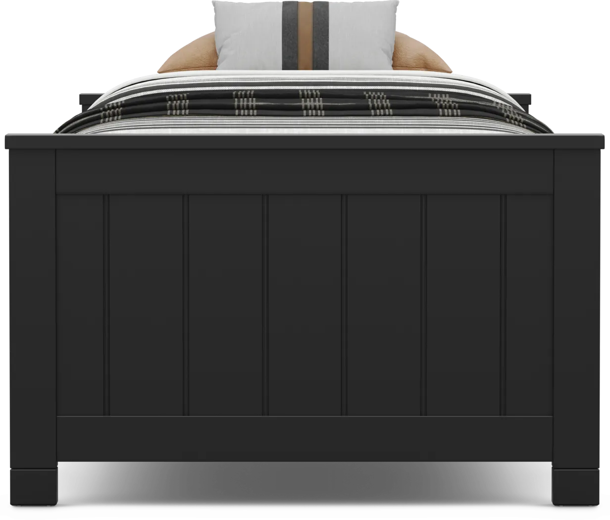 Kids Cottage Colors 2.0 Black Twin XL Low Profile Bed - Thumbnail - Image 2