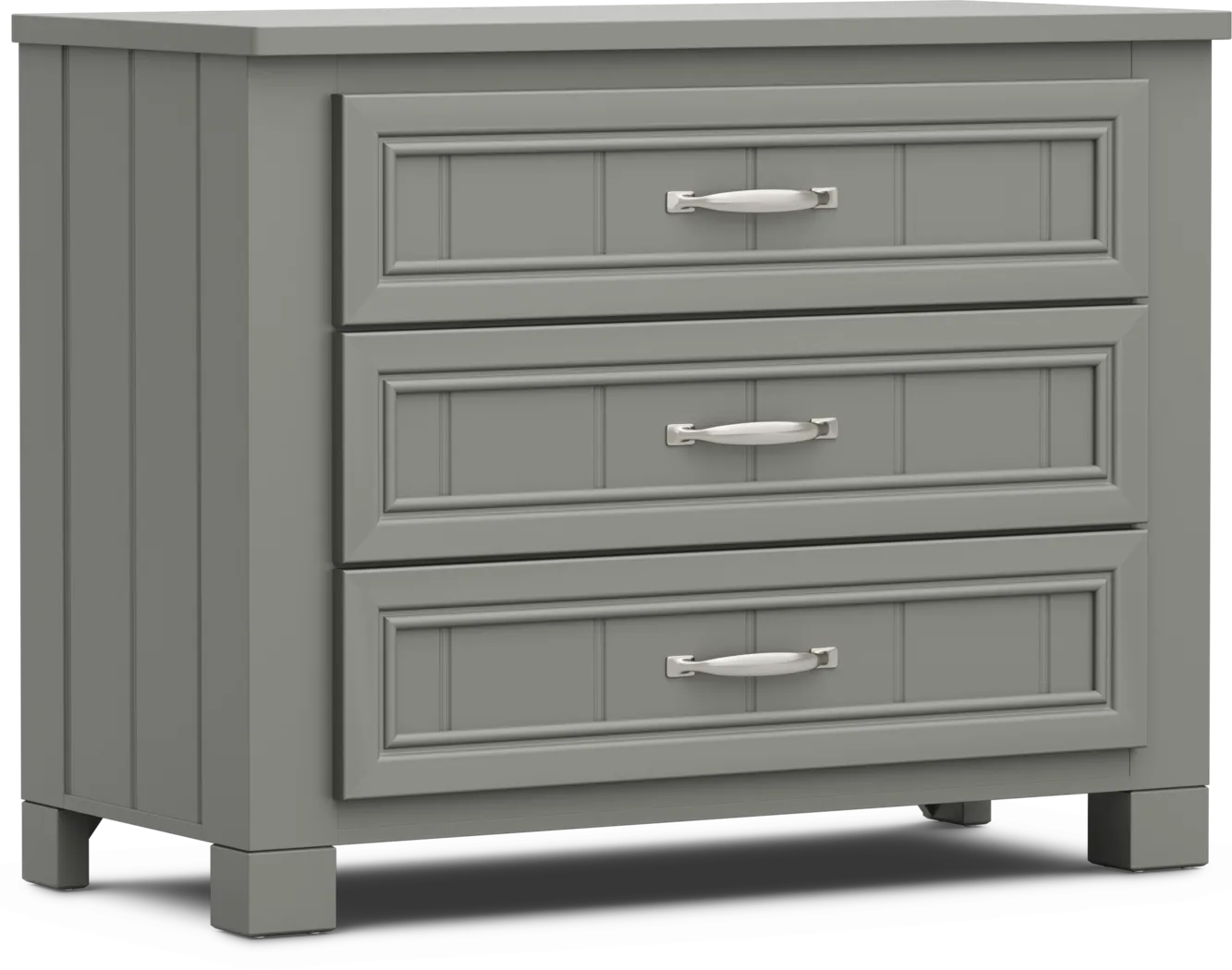 Kids Cottage Colors 2.0 Gray 3-Drawer Chest - Thumbnail - Image 2