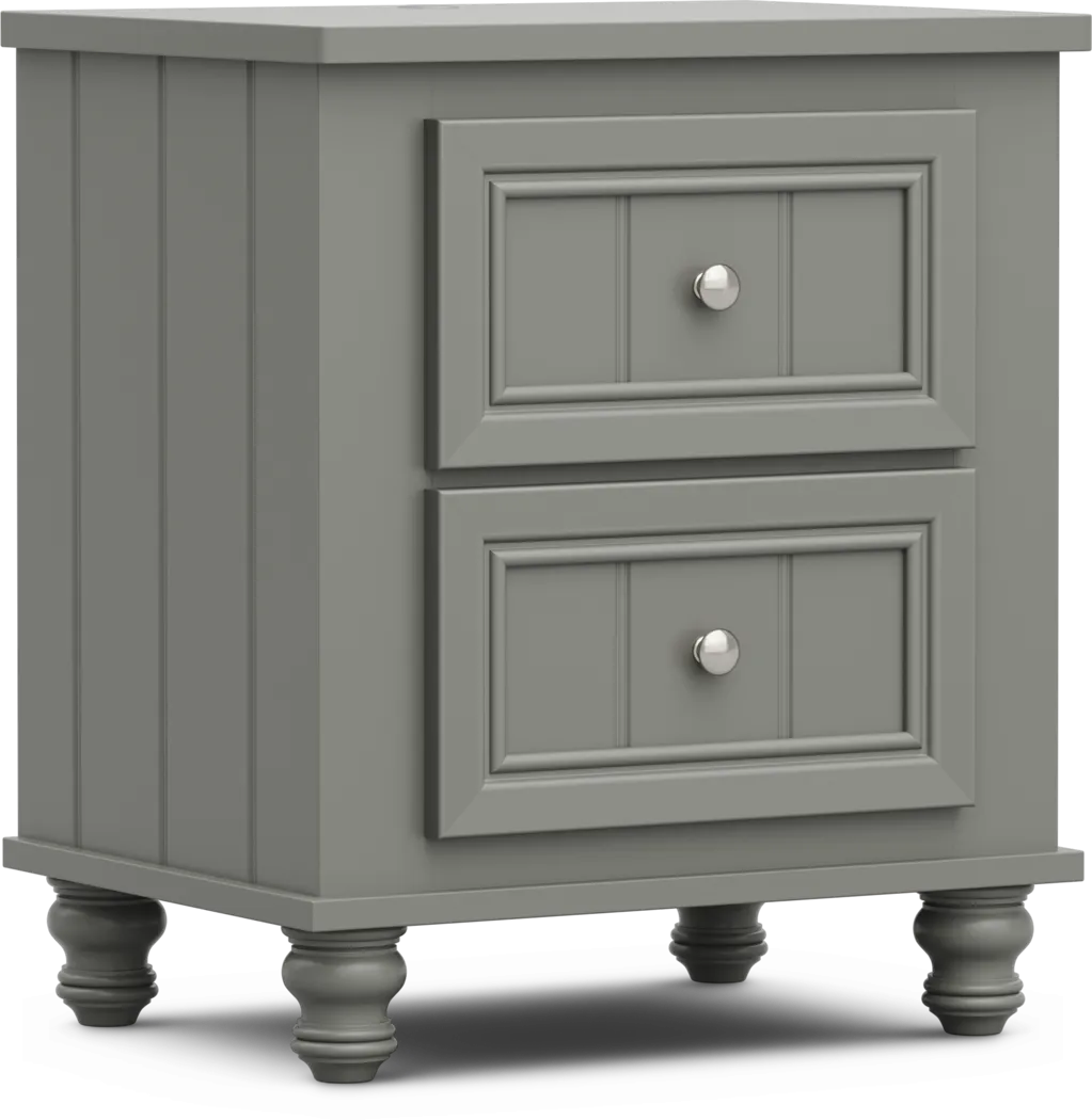 Kids Cottage Colors 2.0 Gray Nightstand - Thumbnail - Image 2