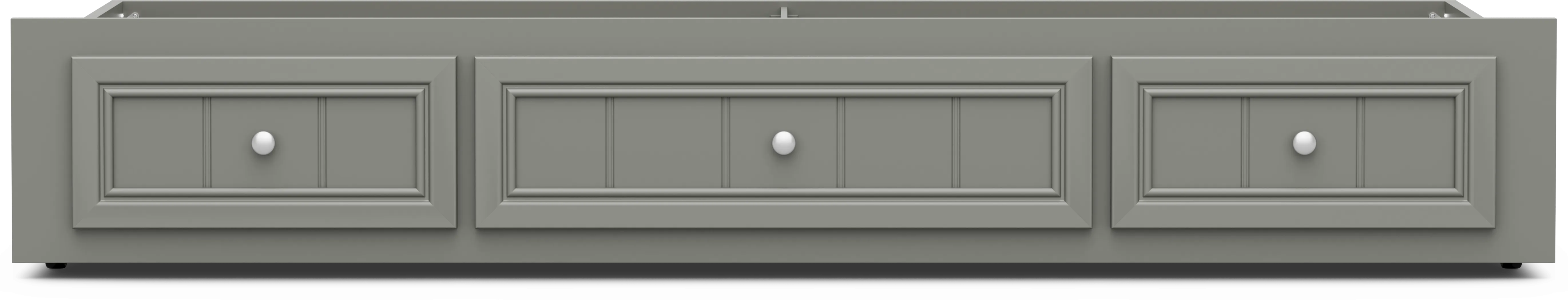 Kids Cottage Colors 2.0 Gray Twin Storage Trundle - Thumbnail - Image 2
