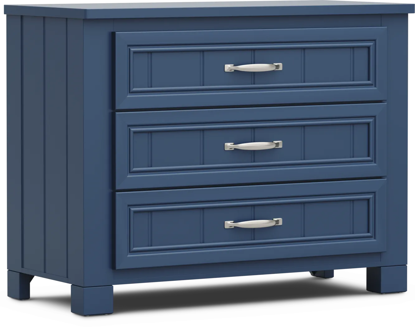 Kids Cottage Colors 2.0 Navy 3-Drawer Chest - Thumbnail - Image 2