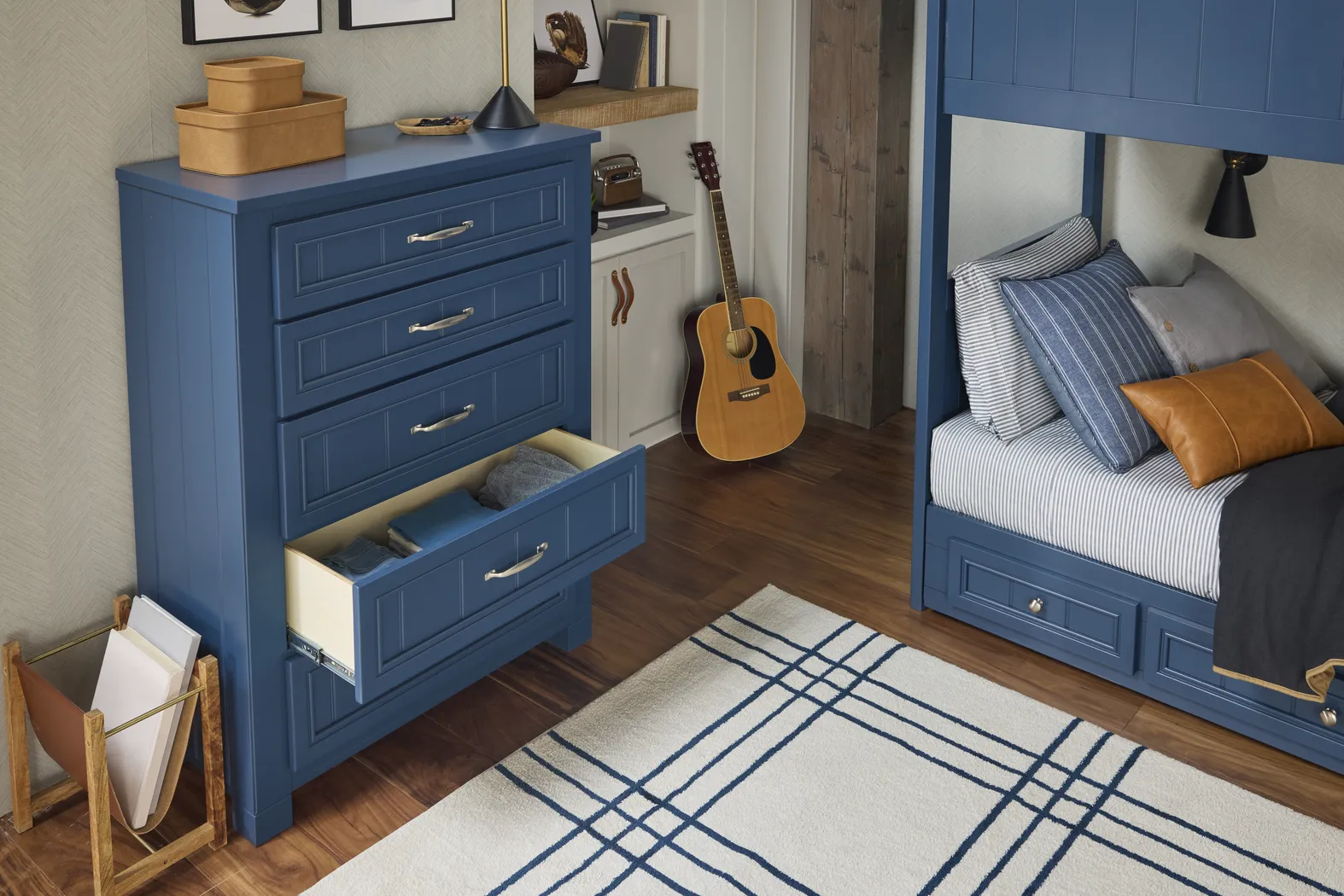Kids Cottage Colors 2.0 Navy 5-Drawer Chest - Thumbnail - Image 3
