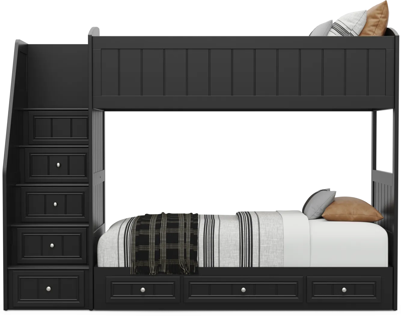 Kids Cottage Colors 2.0 Black Twin/Twin Step Loft - Thumbnail - Image 2