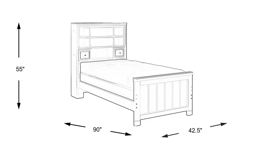 Dimension Image. Please refer to the Dimension Tab on this page for dimension details.