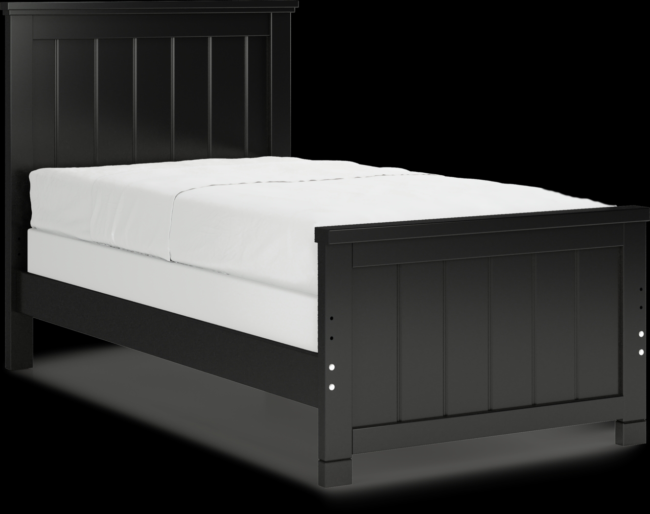 Kids Cottage Colors Black Twin Panel Bed - Thumbnail - Image 3