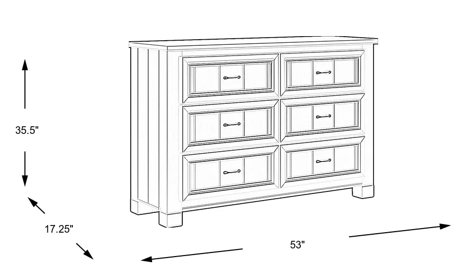 Dimension Image. Please refer to the Dimension Tab on this page for dimension details.