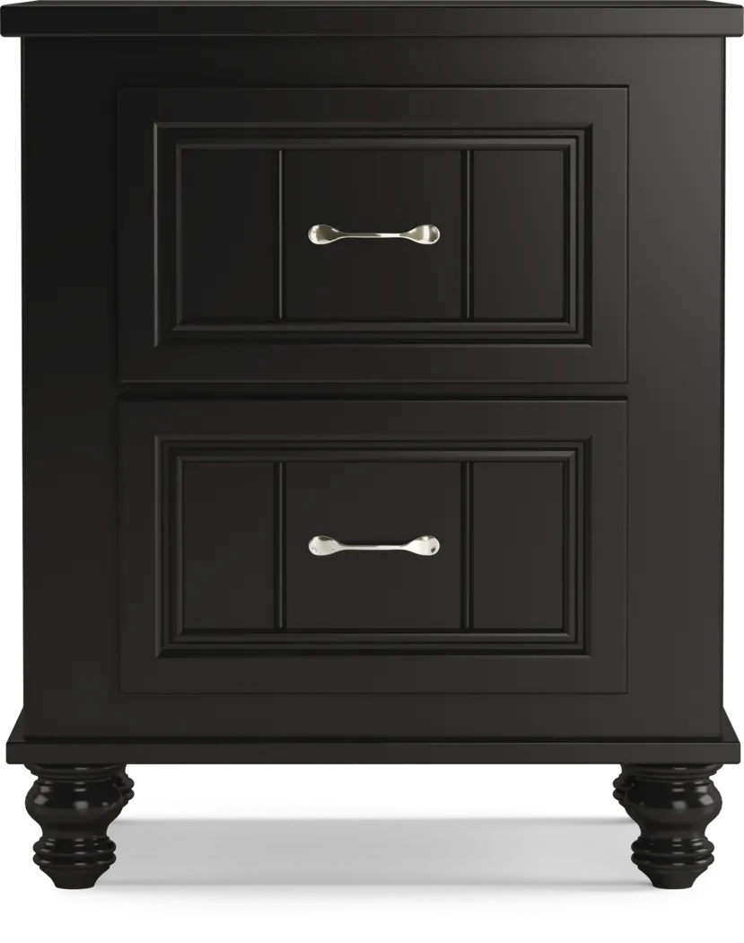 Kids Sugar Hollow Black Full Panel Bedroom with Cottage Colors Chest and Nightstand - Thumbnail - Image 5