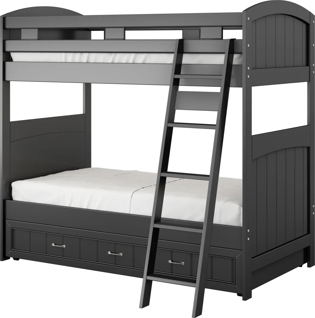 Kids Cottage Colors Black Twin/Twin Bunk Bed - Thumbnail - Image 3