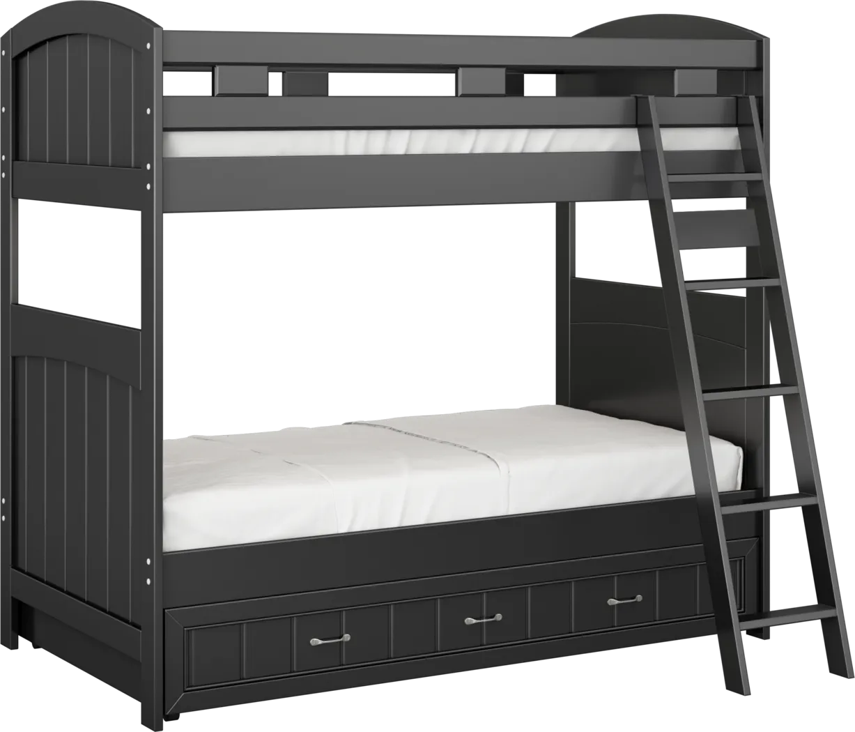 Kids Cottage Colors Black Twin/Twin Bunk Bed - Thumbnail - Image 1