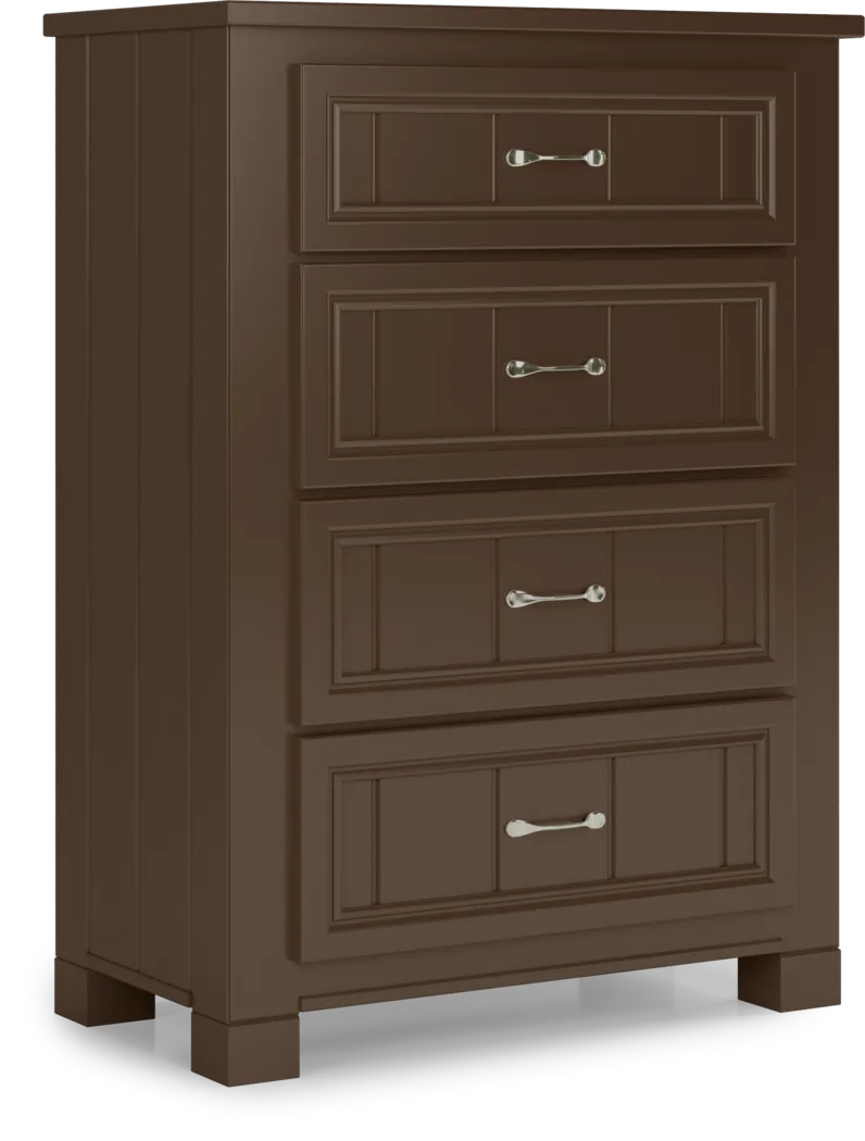 Kids Cottage Colors Chocolate 5 Pc Twin Panel Bedroom - Thumbnail - Image 4