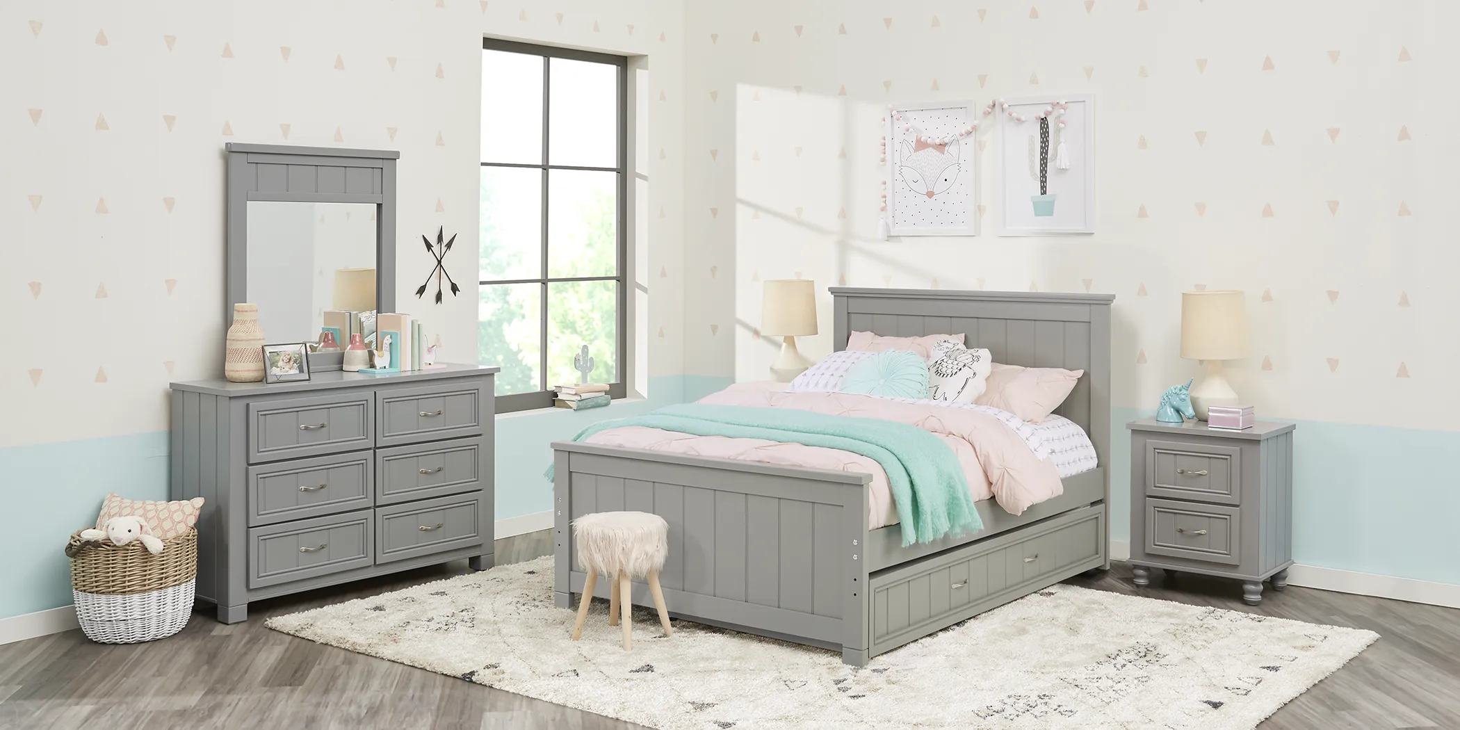 Kids Cottage Colors Gray Dresser - Thumbnail - Image 3