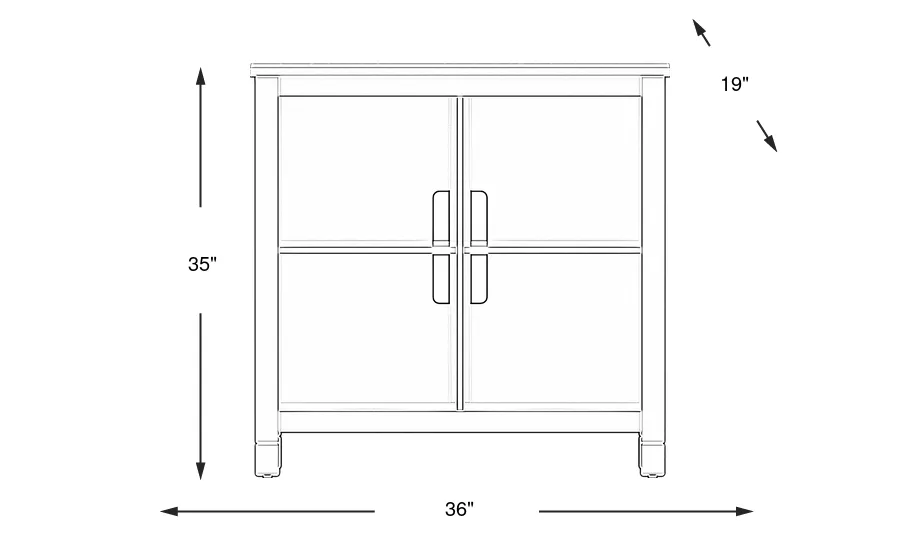 Dimension Image. Please refer to the Dimension Tab on this page for dimension details.