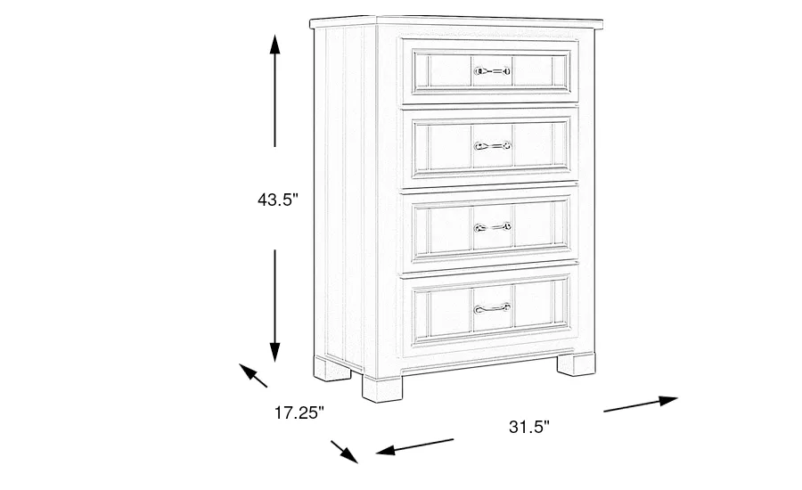 Dimension Image. Please refer to the Dimension Tab on this page for dimension details.